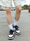 Nike Nike Air Force 1 Черно-белые авиационные силы № 1 AF1 Мужская повседневная ботинка DV0788-001