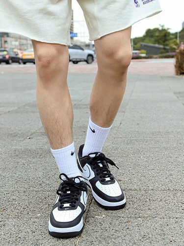 Nike Nike Air Force 1 Черно-белые авиационные силы № 1 AF1 Мужская повседневная ботинка DV0788-001