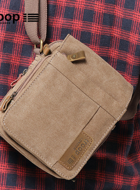 Troop单肩包男休闲新款男士单肩挎包斜肩包帆布牛津布斜挎包男包