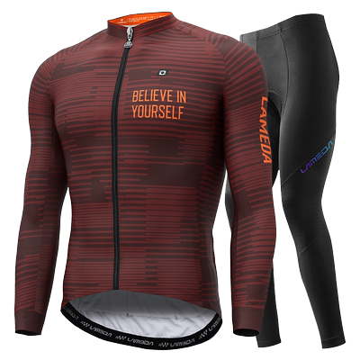 冬季防风抓绒保暖加厚骑行服男秋