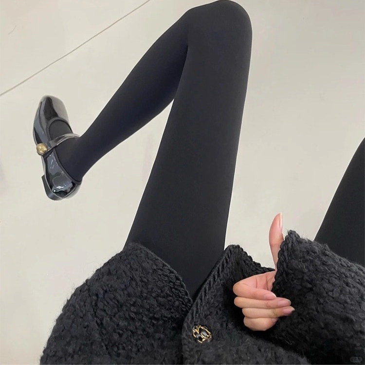 搭配jk的微压显瘦黑色连裤袜