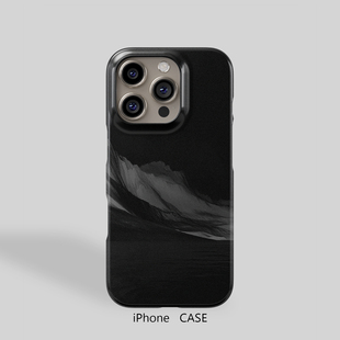寂影山川山景艺术极简适用于iPhone17Promax轻薄16适用于15苹果14手机壳13不掉色12环保硬壳散热11半包保护壳