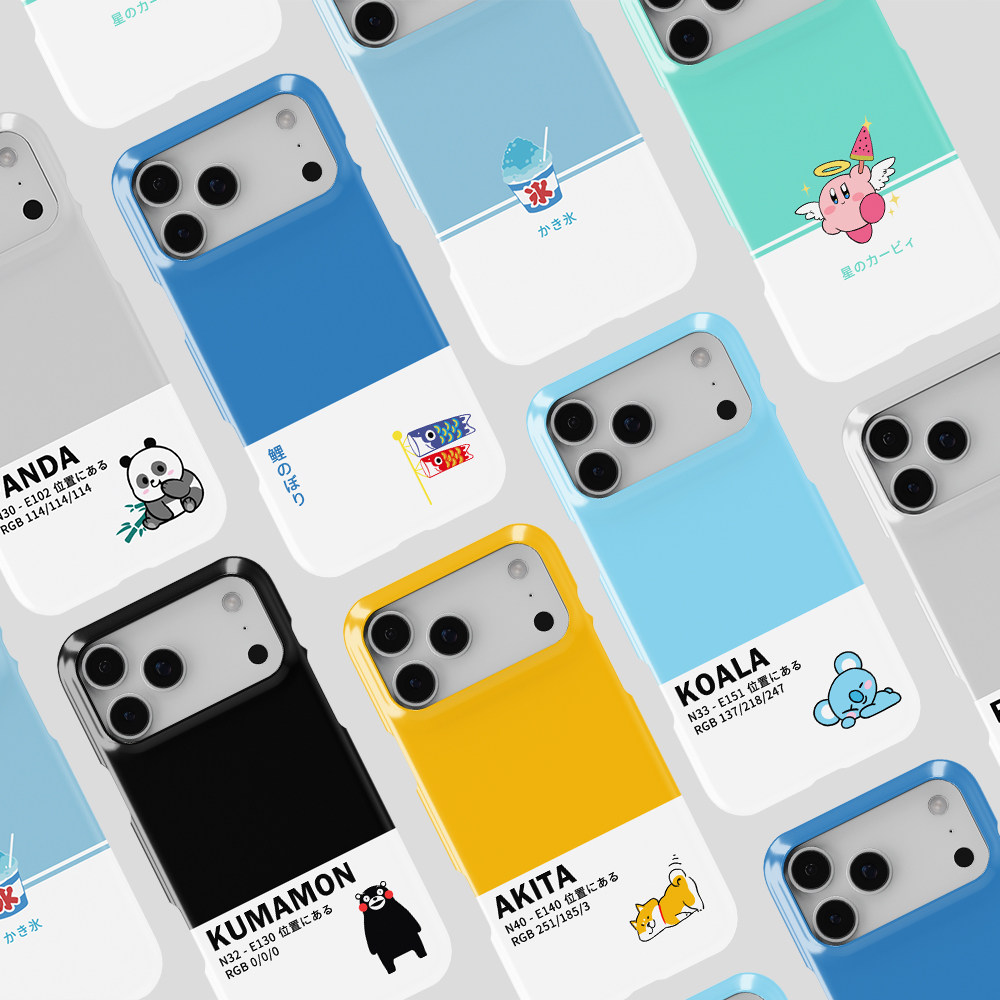 拼色蓝色鲫鱼日系个性简约iPhone17Promax超薄轻薄14Pro适用于苹果13个性12半包11菲林手机壳