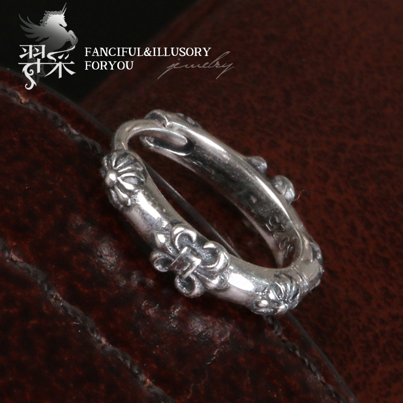 羿采气质小众鸢尾花银耳环