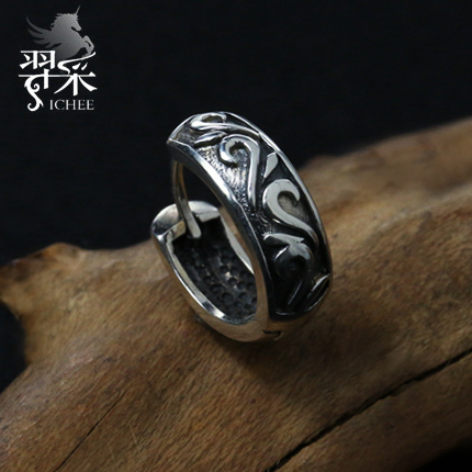 霸气风复古唐草夜店耳饰品