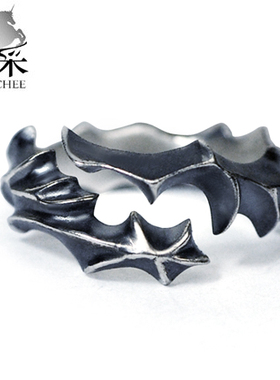 羿采男士复古风女生龙神之力泰银