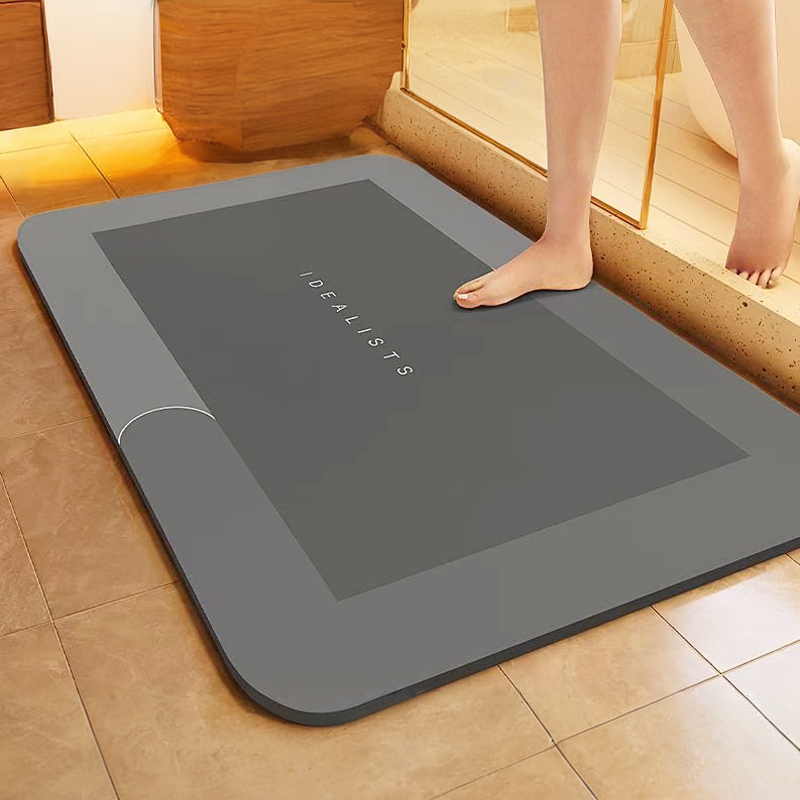 宏兴软硅藻泥简约浴室速干防滑垫