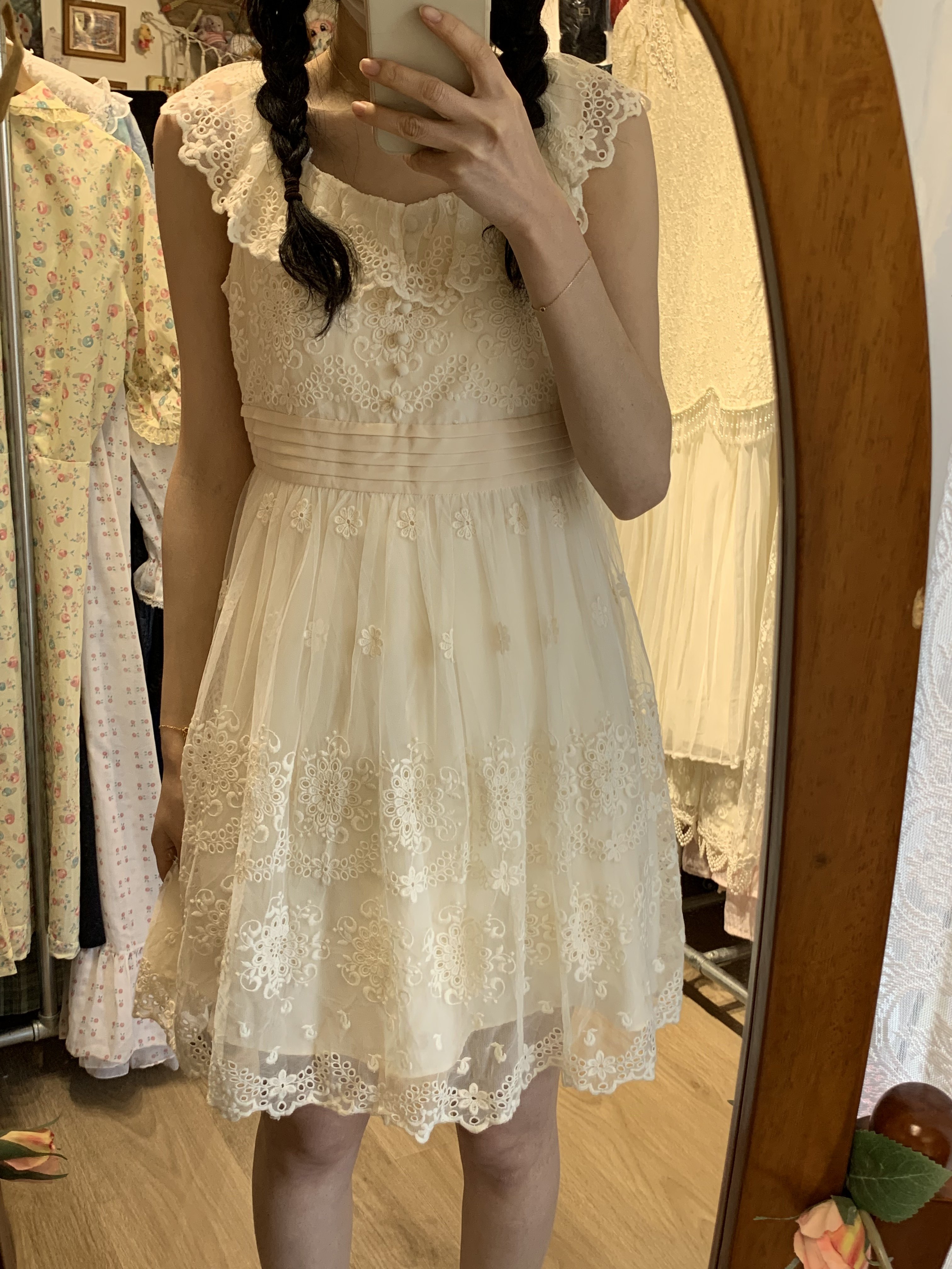 日本购回Vintage日系少女连衣裙