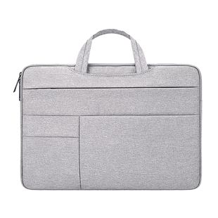 macbookpro电脑包超薄帆布手提包大容量轻便公文包13 15寸内胆包
