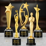 Crystal Trophy Metal Monthly Indianced Love Angel Ежегодную медаль конференции медаль творческий Оскар Маленький Золотой Творческий