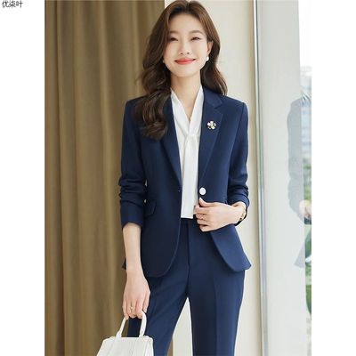 高端西装套装女春秋新款时尚气质女神范职业装正装酒店经理工作服