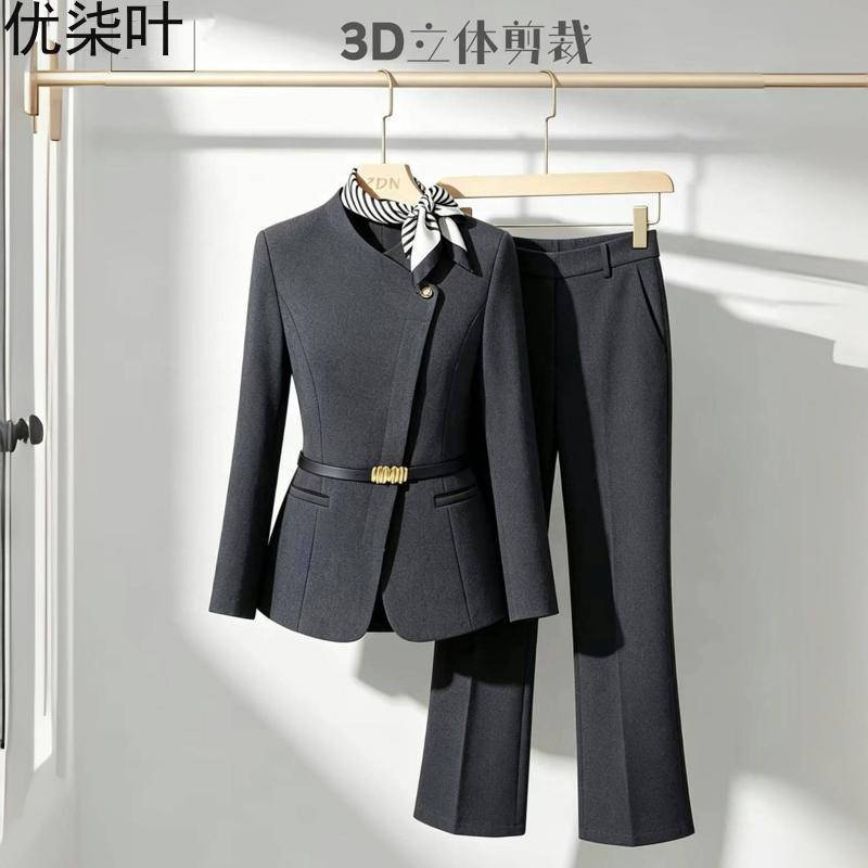 西装套装女裙子秋冬前台工装通勤职场咨询师顾问酒店经理工作服