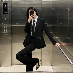 西装套装女春秋新款西服外套小个子大学生求职面试职业正装