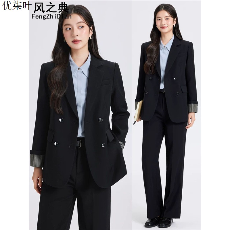 大学生西装套装女高级感轻职场通勤正式场合面试正装休闲西服外套