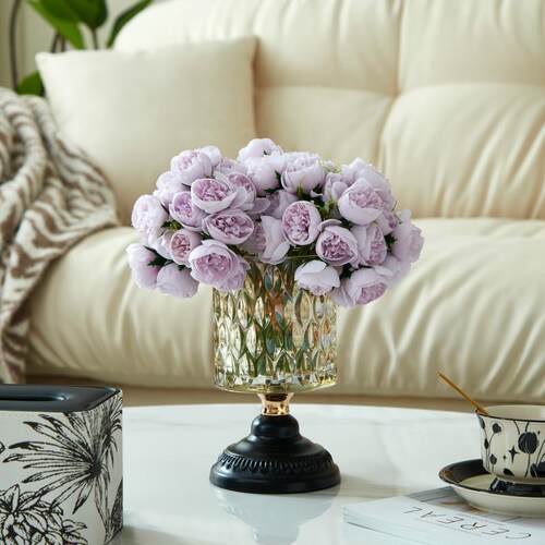 轻奢水晶玻璃花瓶北欧风