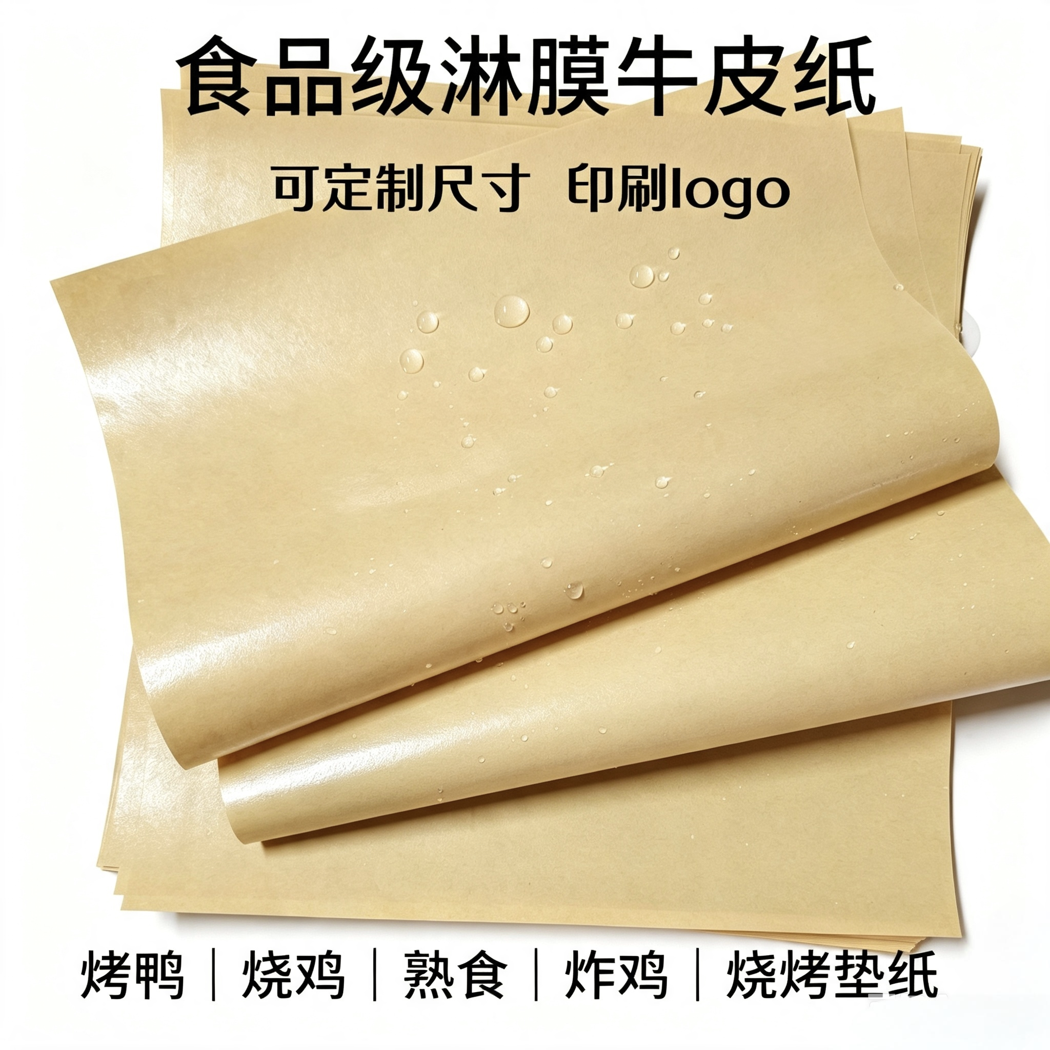 一次性餐桌烧烤垫纸手撕热销隔油纸熟食防水防油包装纸烤鸭纸