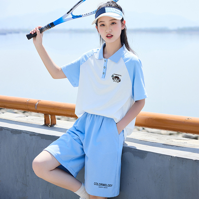 时尚休闲polo衫两件套中学生T恤