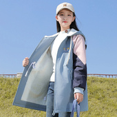 新款 初中学生风衣女加绒外套中长款 2025年秋装 高中秋冬上衣小个子