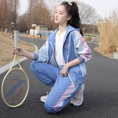 时尚 秋季 2025年新款 女中学生秋装 休闲卫衣两件套ins潮 运动服套装