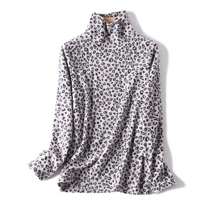 秋冬长袖 高领套头直筒有弹力摇粒绒双面绒打底衫 T恤女休闲风 包邮