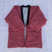 日式 包邮 简约和风半缠系绳夹棉休闲家居服上衣女宽松休闲冬有口袋