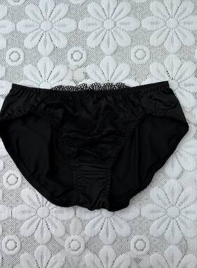 性感黑色蕾丝边低腰包臀修身有弹力女三角裤夏薄款松紧腰内裤1722