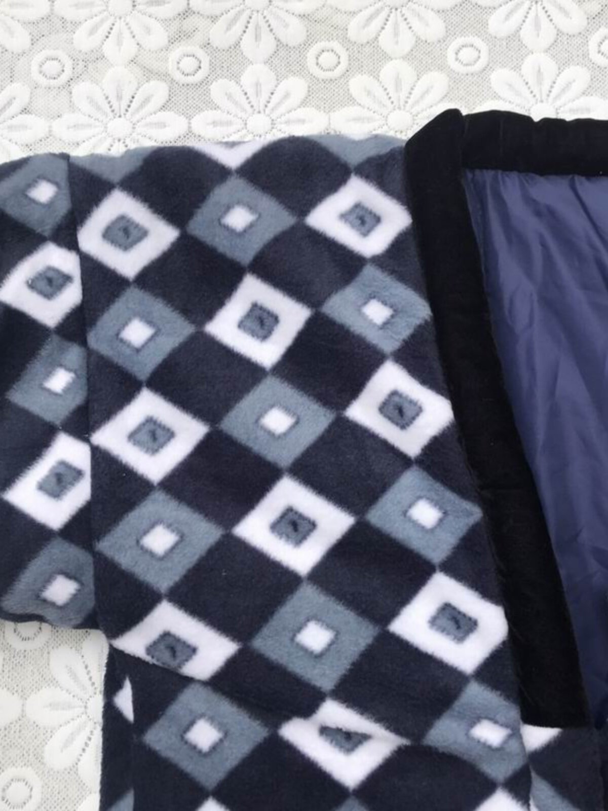 JAPANESE-STYLE JAPANESE STYLE TETHER HALF-WRAPPED POLAR FLEECE COTTON THICKENED LOUNGEWEAR TOPS PAJAMAS TOPS MENS WINTER CASUAL