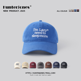 韩国柳智敏同款英文刺绣棒球帽百搭男女软顶弯檐帽显脸小鸭舌帽子