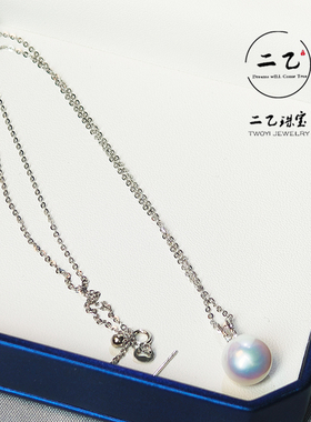 强光吊坠二乙淡水珍珠送礼锁骨链