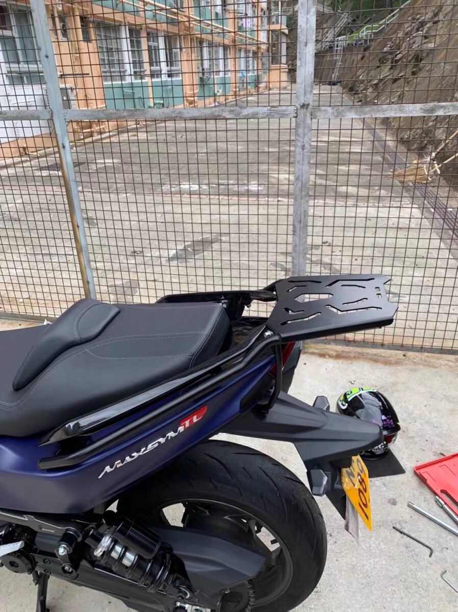 适用三阳tl500后货架 maxsym500后箱架 尾箱架 后货架 尾翼不锈板