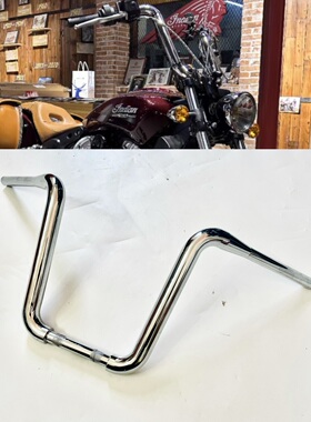 印第安侦察兵 侦察兵bobber改改1.5英寸加粗猿猴把加高车把高把