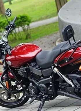 适用于哈雷street750XG 500改装后靠背 后货架 行李架靠垫配件
