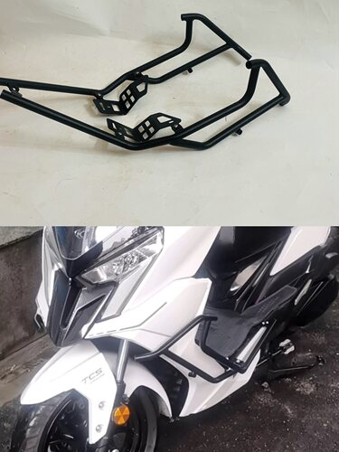 适用于适用光阳Racingx150保险杠光阳H150护杠防摔杠改装长征通用