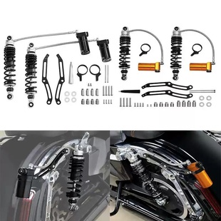 适用哈雷路王大道公路ST双灯滑翔改装 后减震氮气避震小金瓶后减震