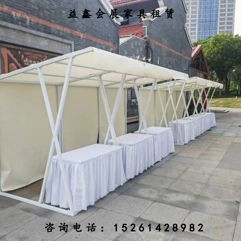 上海广告帐篷搭建户外网红集市摊位人字顶雨棚租赁折叠桌椅凳沙发