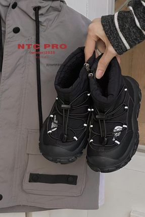 2025冬款新品NTC儿童潮鞋加绒保暖防滑学生男女童中高帮雪地靴