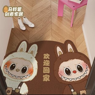 丝圈耐脏防滑进门地毯家用玄关门口换鞋 拉布布入户门f地垫新款 脚