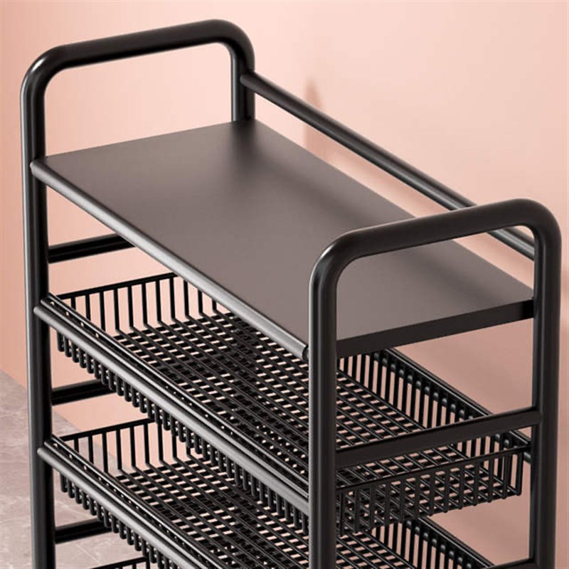 厨房置物架多层微波炉o架子家用货架锅架鞋架书架蔬菜篮小推车置