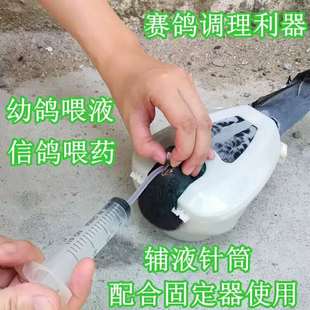 鸽子固定器信鸽用品用具r赛鸽固定器脚环护腿支架固定鸽子补液器