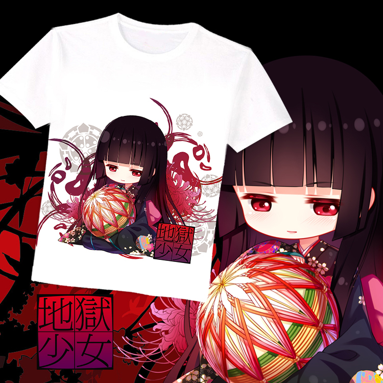尚萌地狱少女阎魔爱 Enma Ai动漫周边Q版定制休闲透气短袖T恤痛T