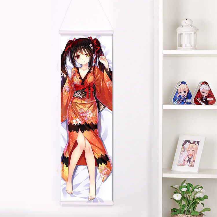 约会大作战时崎狂三琴里折纸四糸乃动漫卷轴大海报等身挂画二次元