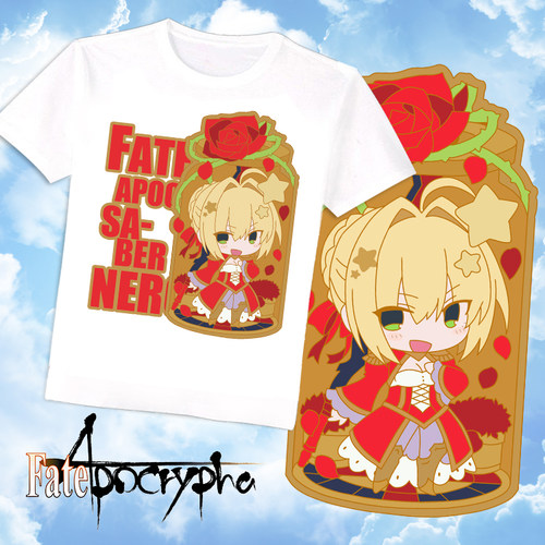 fate/apocrypha saber斯卡哈fate apo动漫周边长短袖T恤包邮
