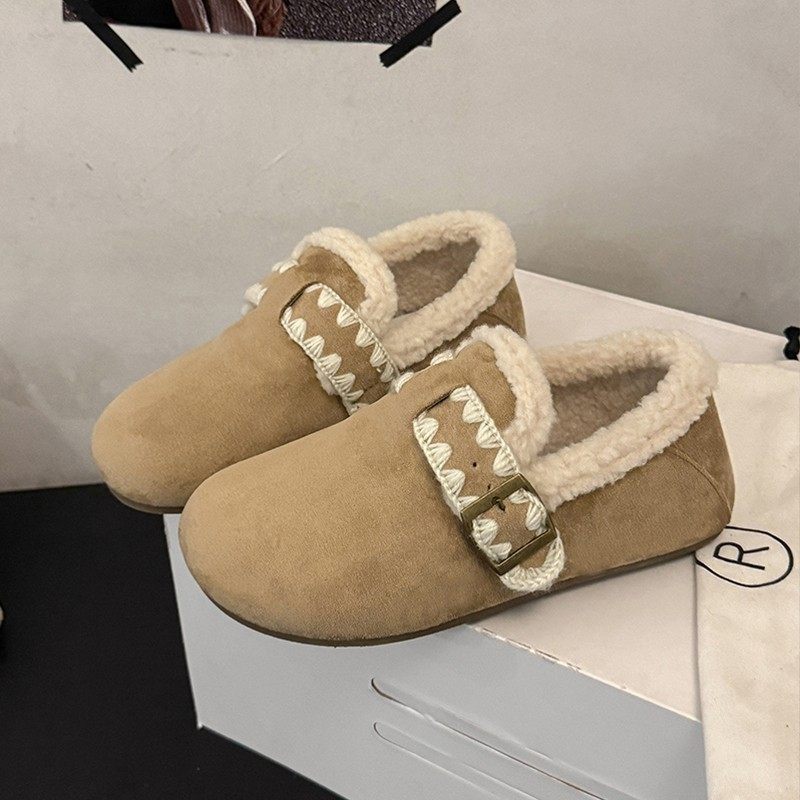 复古白色加绒棉鞋女款2025新款冬季保暖勃肯鞋女雪地靴毛毛鞋子冬,女鞋,勃肯鞋/软木鞋,淘宝优惠券,粉丝福利购,淘宝优惠卷