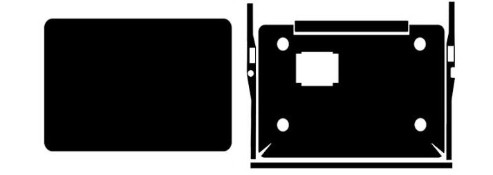 适用于GPD Pocket 2 贴纸 AD面+侧边膜 保护贴膜 透明 免裁剪