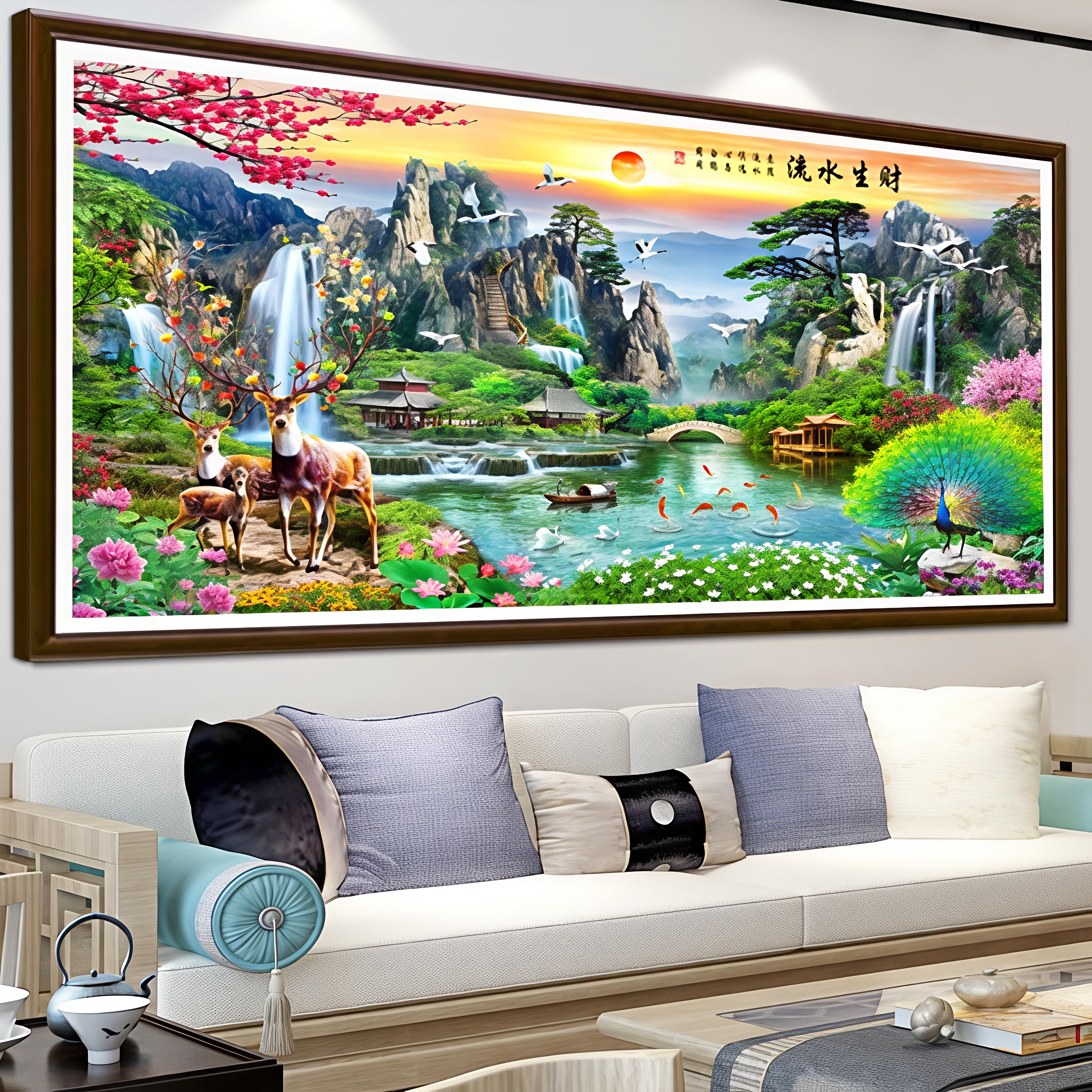 钻石画流水生财2026新款中国风寓意好客厅办公室生意兴隆材料包