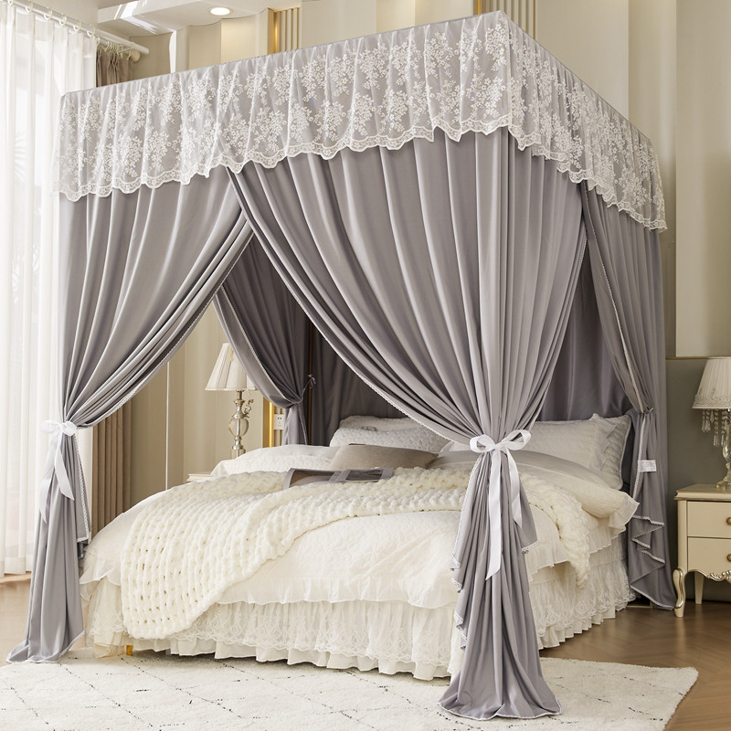 加厚遮光布挡风床帘蚊帐家用