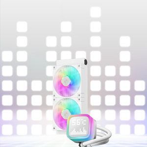 九州风神冰阵LP240水冷散热器白色台式一体式水冷ARGB散热风扇