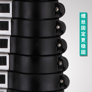 加厚加宽竹节梯折叠伸缩梯稳固升降梯铝合金人字家用梯工程安J装