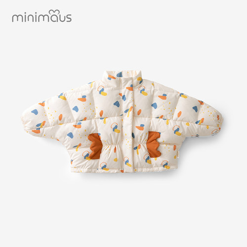 羽绒服立领加厚蝙蝠袖儿童秋冬