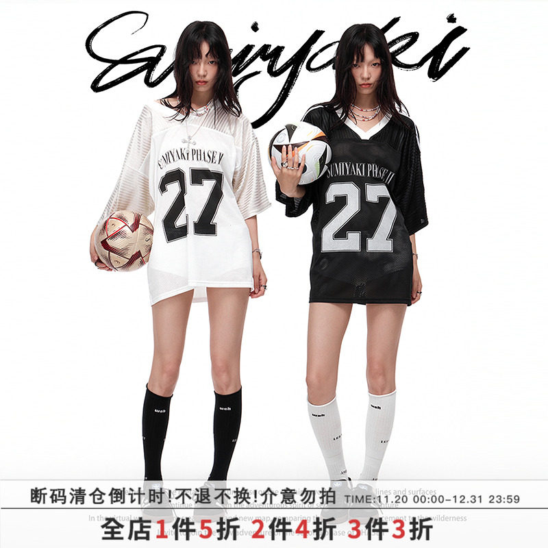 SUMIYAKIoversize运动球服T恤